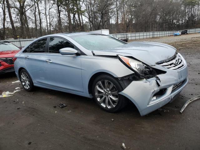 5NPEC4AC0BH247294 - 2011 HYUNDAI SONATA SE BLUE photo 4