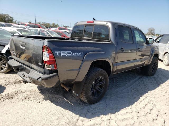 5TFLU4ENXFX145737 - 2015 TOYOTA TACOMA DOUBLE CAB GRAY photo 3