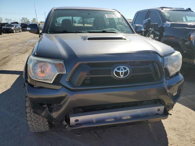 5TFLU4ENXFX145737 - 2015 TOYOTA TACOMA DOUBLE CAB GRAY photo 5