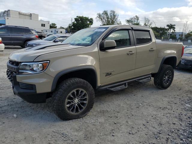 1GCGTEEN1M1175087 - 2021 CHEVROLET COLORADO ZR2 BEIGE photo 1