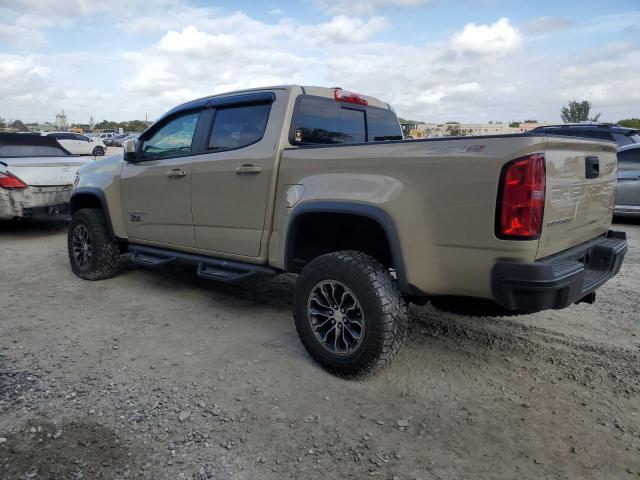 1GCGTEEN1M1175087 - 2021 CHEVROLET COLORADO ZR2 BEIGE photo 2