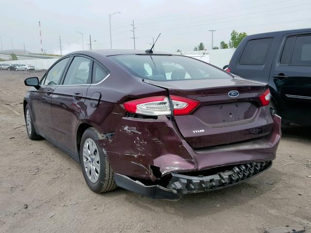 3FA6P0G74DR229138 - 2013 FORD FUSION S  photo 3