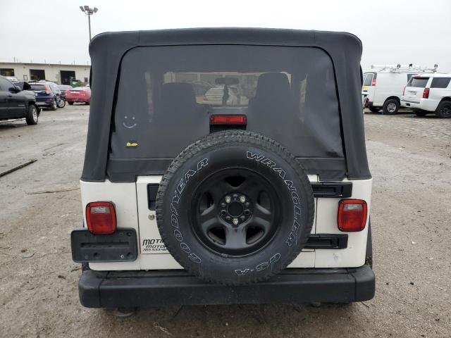 1J4FA49S25P370894 - 2005 JEEP WRANGLER / SPORT WHITE photo 6