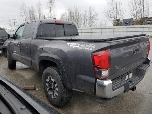 5TFSZ5AN6KX169150 - 2019 TOYOTA TACOMA ACCESS CAB გრაფიტი ფოტო 2