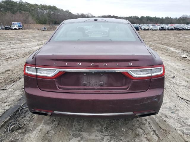 1LN6L9NC1H5626904 - 2017 LINCOLN CONTINENTA RESERVE MAROON photo 6