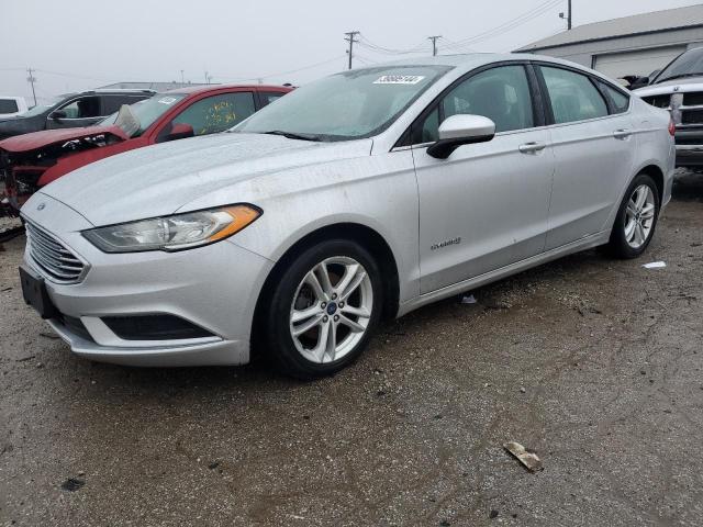 3FA6P0LU2JR137596 - 2018 FORD FUSION SE HYBRID SILVER photo 1