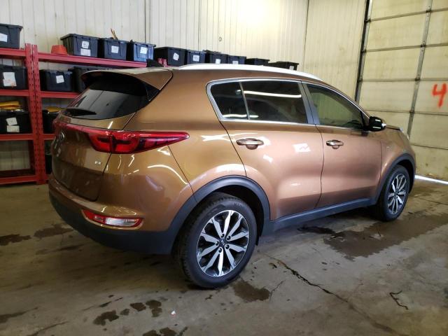 KNDPNCAC9H7054281 - 2017 KIA SPORTAGE EX BROWN photo 3