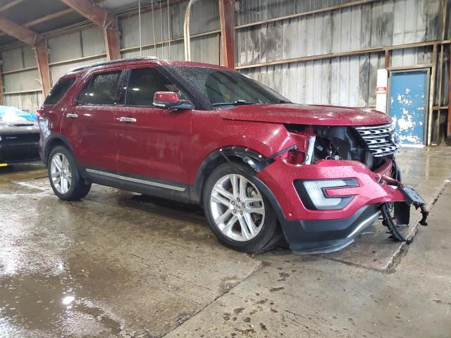 1FM5K7F8XHGD49011 - 2017 FORD EXPLORER LIMITED RED photo 4