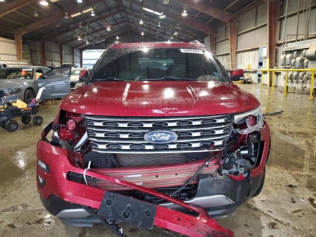 1FM5K7F8XHGD49011 - 2017 FORD EXPLORER LIMITED RED photo 5