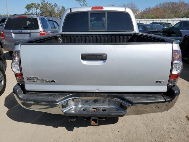 5TFLU4EN5DX058356 - 2013 TOYOTA TACOMA DOUBLE CAB SILVER photo 6