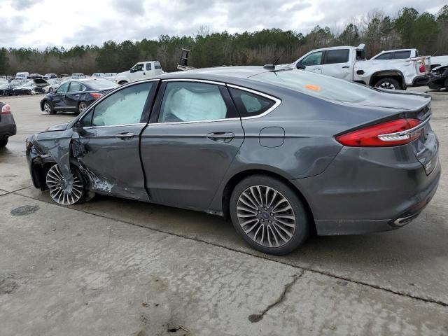 3FA6P0H90HR189033 - 2017 FORD FUSION SE GRAY photo 2