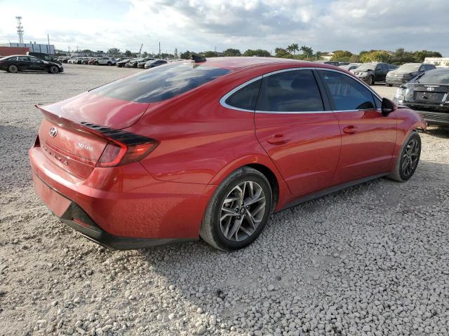 5NPEL4JA0LH055356 - 2020 HYUNDAI SONATA SEL RED photo 3