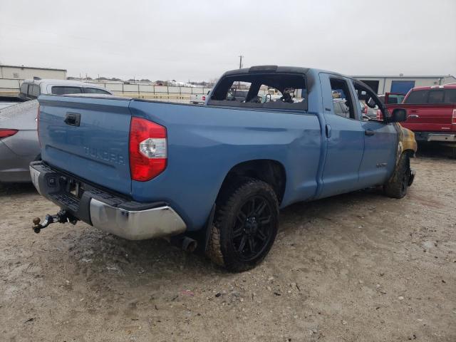 5TFRM5F18KX141384 - 2019 TOYOTA TUNDRA DOUBLE CAB SR/SR5 BLUE photo 3