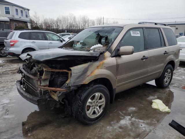 2HKYF18634H604490 - 2004 HONDA PILOT EXL BEIGE photo 1