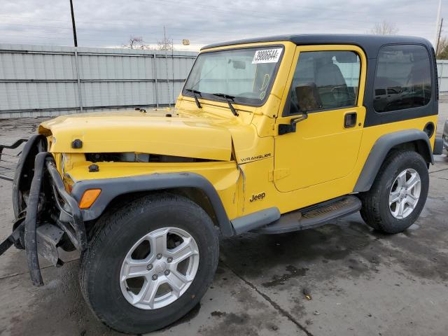 1J4FA29PXYP739490 - 2000 JEEP WRANGLER SE YELLOW photo 1