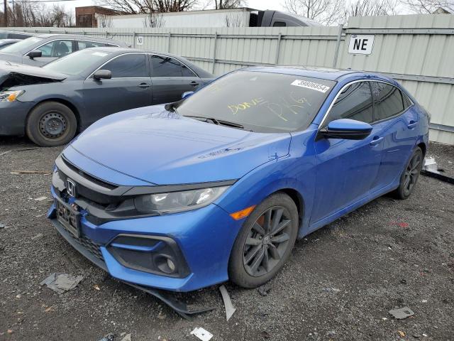 SHHFK7H68LU421684 - 2020 HONDA CIVIC EX BLUE photo 1