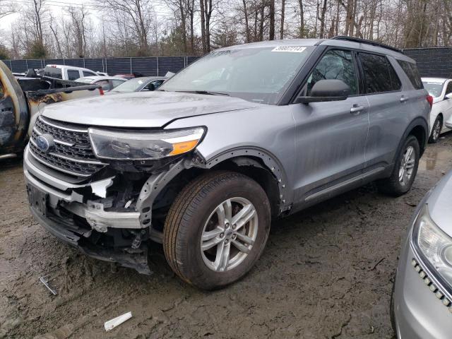 1FMSK8DH3LGB45543 - 2020 FORD EXPLORER XLT GRAY photo 1