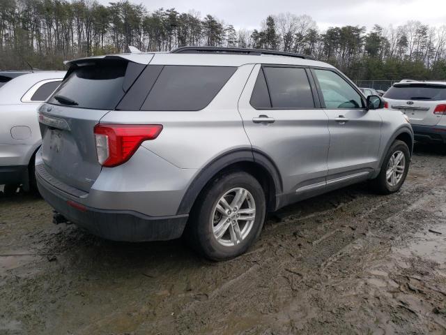 1FMSK8DH3LGB45543 - 2020 FORD EXPLORER XLT GRAY photo 3