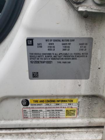 1G1ZE5E7XAF103221 - 2010 CHEVROLET MALIBU LTZ 白色 照片 12