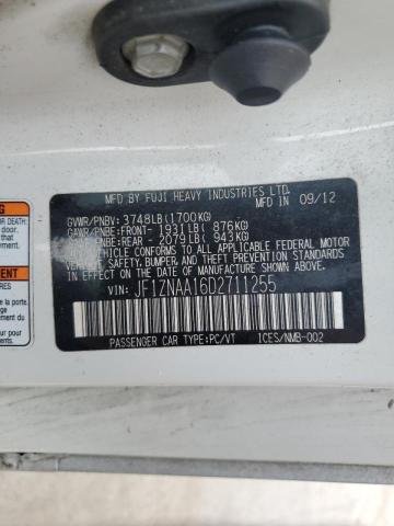 JF1ZNAA16D2711255 - 2013 TOYOTA SCION FR-S SILVER photo 12