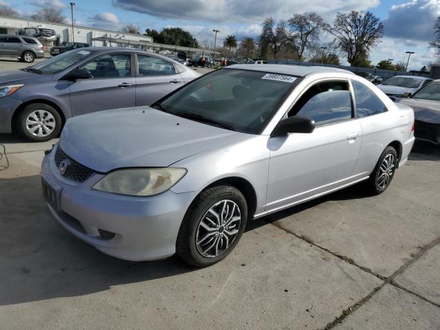 1HGEM22544L044393 - 2004 HONDA CIVIC LX SILVER photo 1