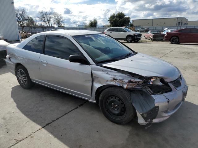 1HGEM22544L044393 - 2004 HONDA CIVIC LX SILVER photo 4