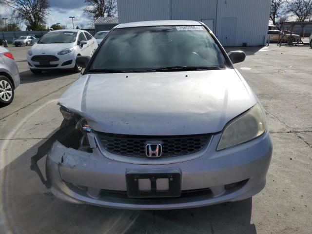 1HGEM22544L044393 - 2004 HONDA CIVIC LX SILVER photo 5