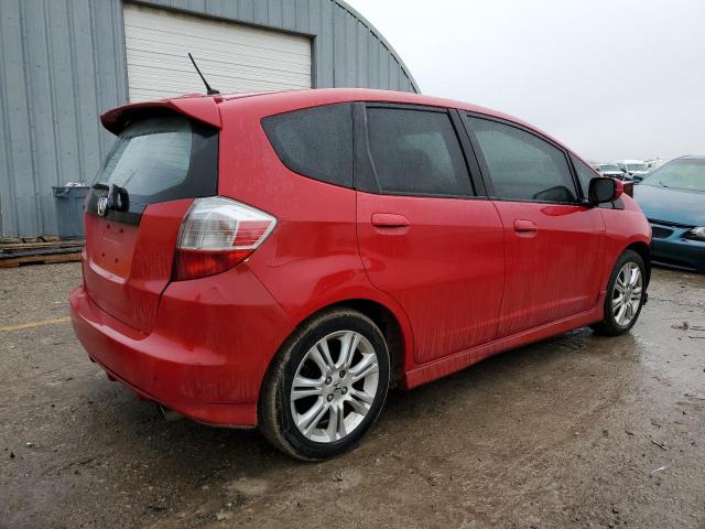 JHMGE88499S019331 - 2009 HONDA FIT SPORT RED photo 3