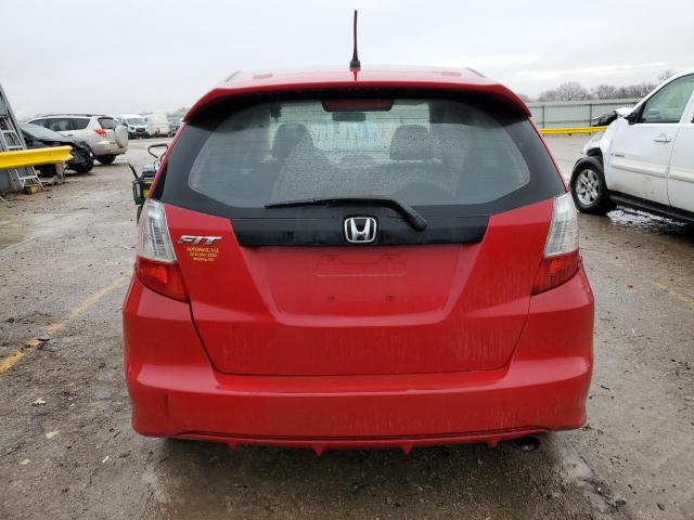 JHMGE88499S019331 - 2009 HONDA FIT SPORT RED photo 6