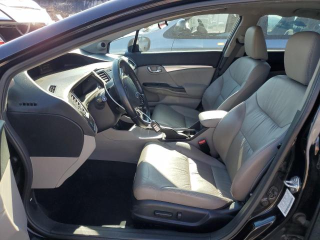 2HGFB2F94FH553827 - 2015 HONDA CIVIC EXL შავი ფოტო 7