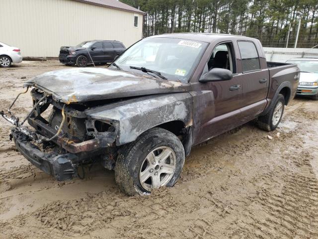 1D7HW28K45S342605 - 2005 DODGE DAKOTA QUAD MAROON photo 1