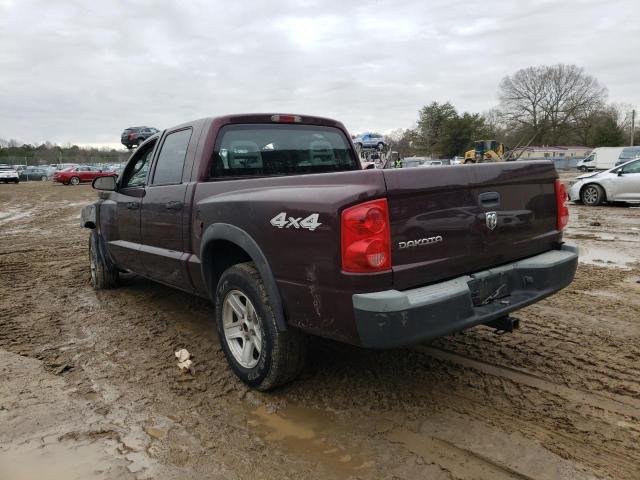 1D7HW28K45S342605 - 2005 DODGE DAKOTA QUAD MAROON photo 2