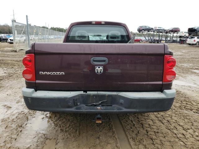 1D7HW28K45S342605 - 2005 DODGE DAKOTA QUAD MAROON photo 6