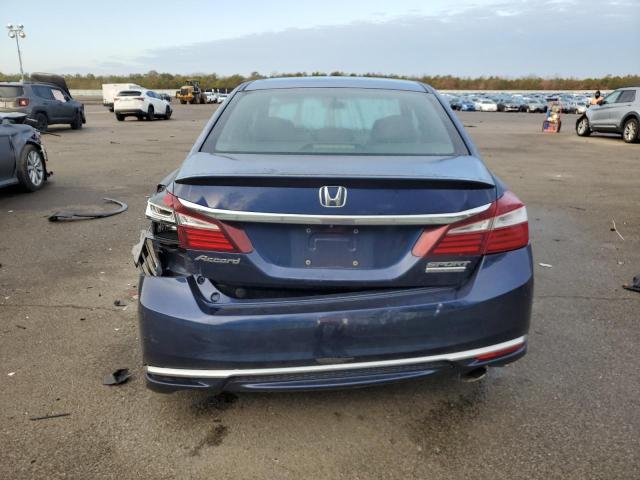 1HGCR2F16HA001191 - 2017 HONDA ACCORD SPORT SPECIAL EDITION BLUE photo 6