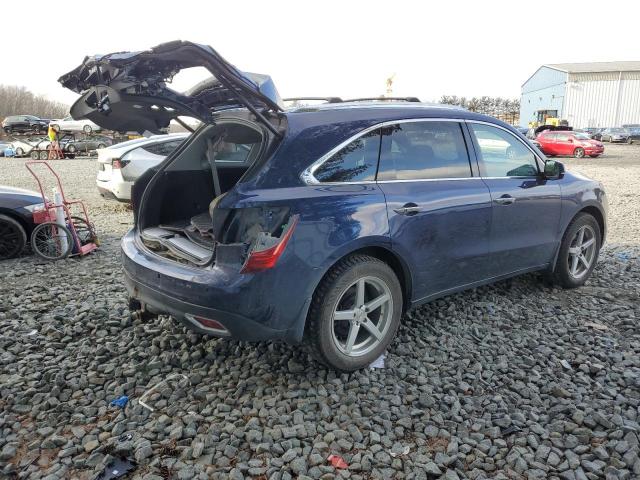 5FRYD4H81EB047246 - 2014 ACURA MDX ADVANCE BLUE photo 3