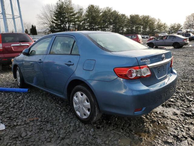 5YFBU4EE3DP086201 - 2013 TOYOTA COROLLA BASE BLUE photo 2