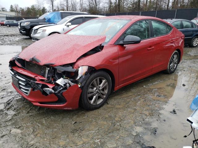 5NPD84LF0HH155521 - 2017 HYUNDAI ELANTRA SE RED photo 1