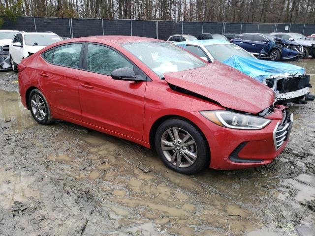 5NPD84LF0HH155521 - 2017 HYUNDAI ELANTRA SE RED photo 4