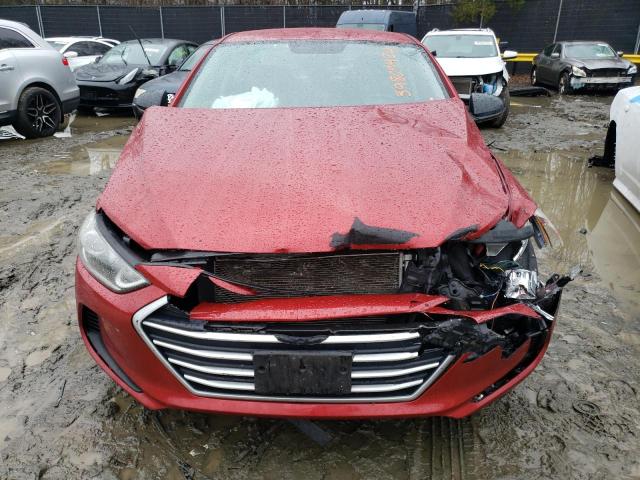 5NPD84LF0HH155521 - 2017 HYUNDAI ELANTRA SE RED photo 5