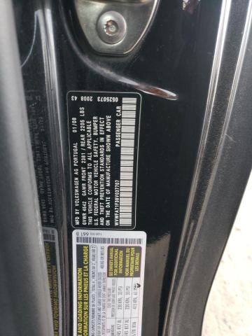 WVWFA71F38V037707 - 2008 VOLKSWAGEN EOS LUX 黑色 照片 12