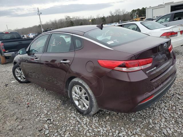 5XXGT4L3XJG184978 - 2018 KIA OPTIMA LX BURGUNDY photo 2