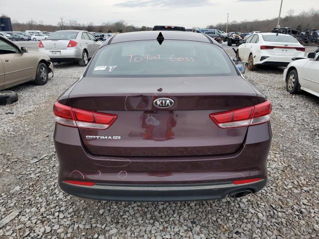 5XXGT4L3XJG184978 - 2018 KIA OPTIMA LX BURGUNDY photo 6