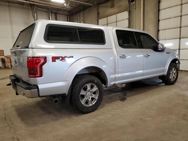 1FTEW1EF7GFD55780 - 2016 FORD F150 SUPERCREW SILVER photo 3