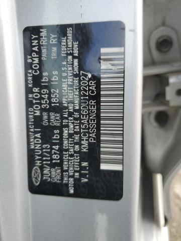 KMHCT5AE6DU122027 - 2013 HYUNDAI ACCENT GLS SILVER photo 13