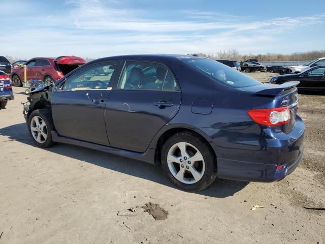 2T1BU4EE3BC697309 - 2011 TOYOTA COROLLA BASE BLUE photo 2
