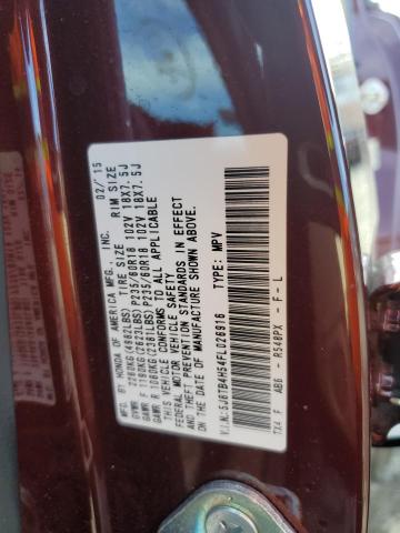 5J8TB4H54FL026916 - 2015 ACURA RDX TECHNOLOGY BURGUNDY photo 13