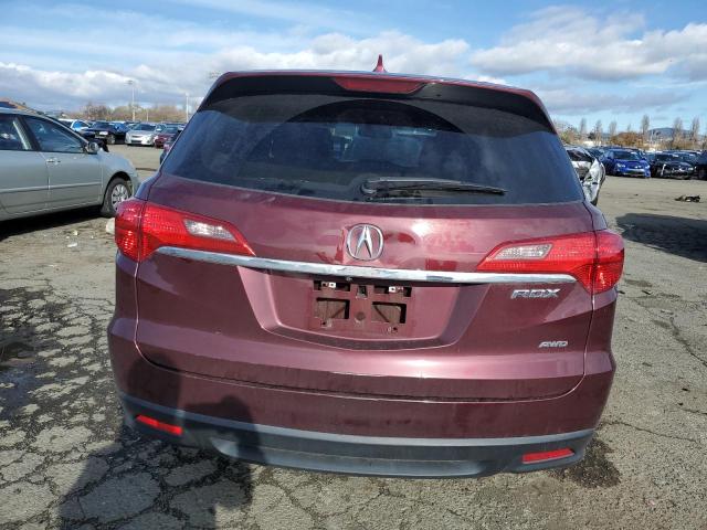 5J8TB4H54FL026916 - 2015 ACURA RDX TECHNOLOGY BURGUNDY photo 6