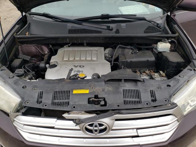 5TDBK3EH6BS043356 - 2011 TOYOTA HIGHLANDER BASE Violet photo 12