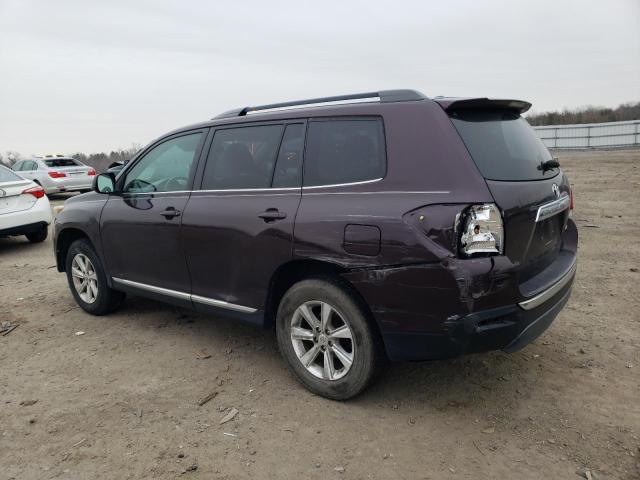 5TDBK3EH6BS043356 - 2011 TOYOTA HIGHLANDER BASE PURPLE photo 2