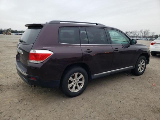 5TDBK3EH6BS043356 - 2011 TOYOTA HIGHLANDER BASE Violet photo 3
